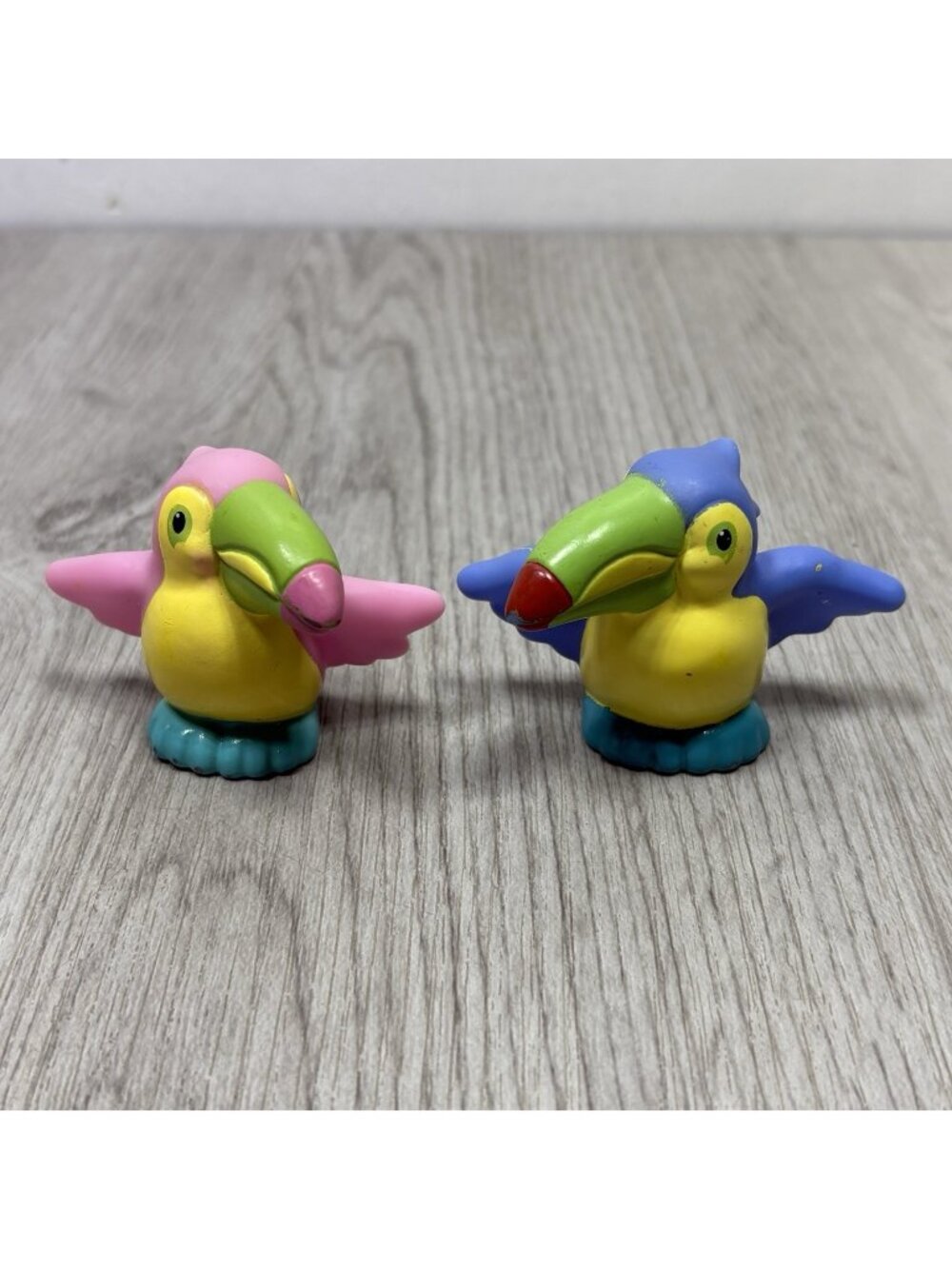 Little People Toucan Bird Pair Noah's Ark 2002 Fisher Price Zoo Animals Jungle